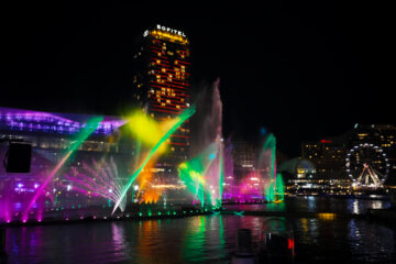 VIVID Sydney 2022 Water and Light Show in Darling Harbour