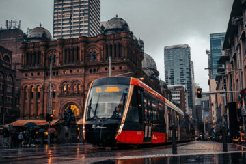 Heavy Storm in Sydney Australia - George Street and Town Hall