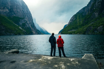 Overlooking Lysefjord from Lysebotn