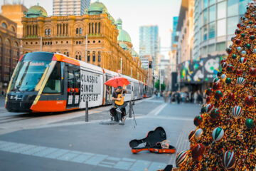 Sydney George Street at Christmas