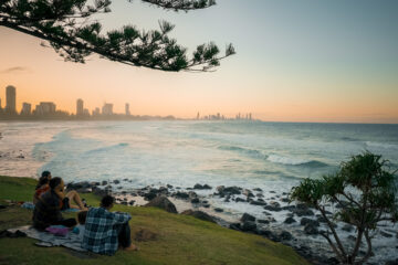 Sunset at Burleigh Heads, Gold Coast