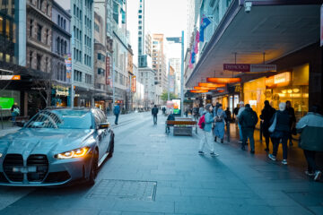 George Street, Sydney in the morning